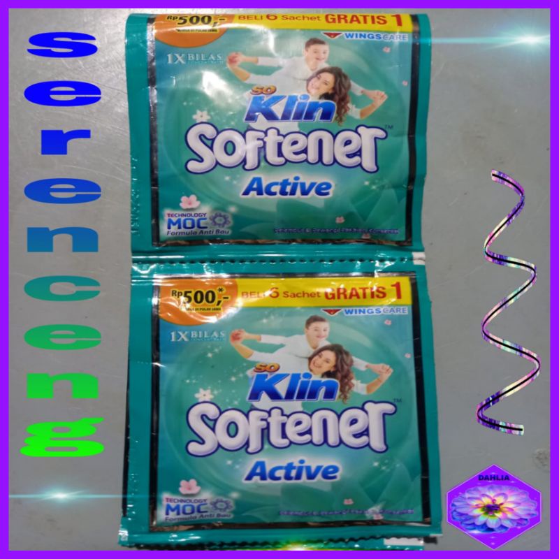 Soklin softener pewangi 1 rencengan
