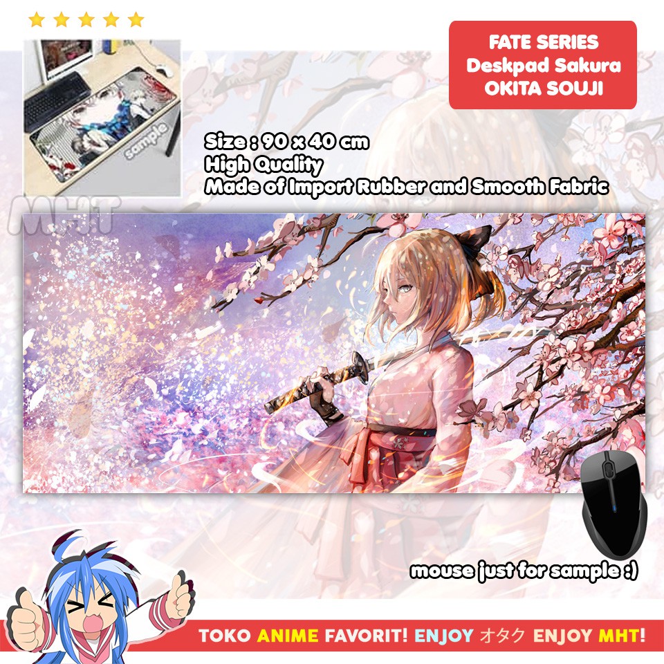 Mousepad Anime Gaming - Deskpad - Fate : Okita Souji Sakura