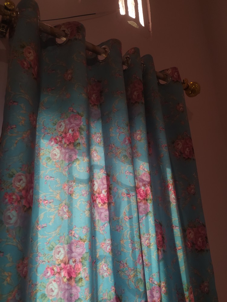 Gordyn Gorden Blackout Shabby Sakura Bolak Balik