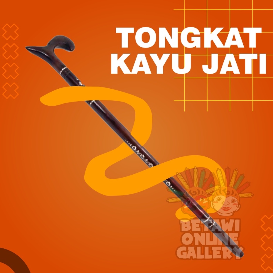 Tongkat Kayu Jati / Tongkat Kayu / Tongkat Bantu Jalan