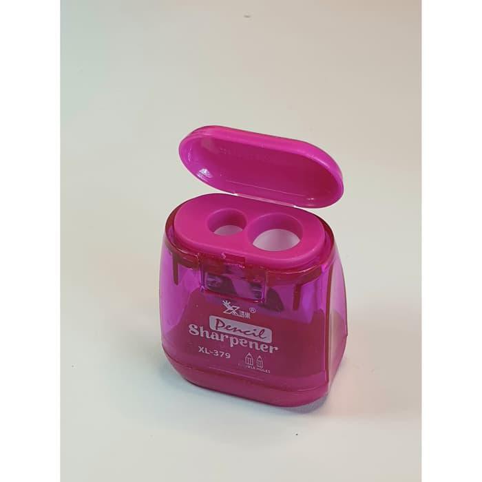 

Rautan Pensil 2 Lubang Warna Serutan Sharpener Pencil Anak Xl -79