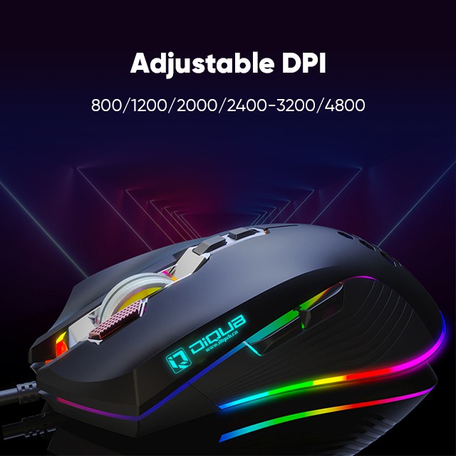 Bepop Mouse Gaming 4000dpi RGB LED USB 1,8 Meter B862