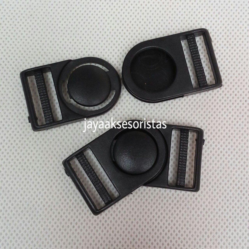 kunci sodok 2.0 cm plastik buckle acetal per 12 pcs