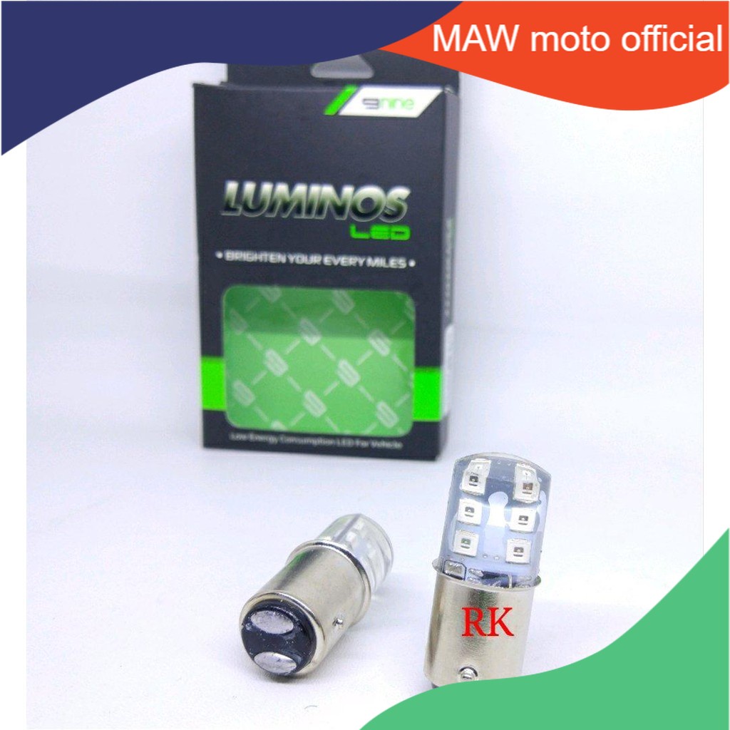 LAMPU LED STOPLAMP KEDIP BLITZ  LAMPU REM LED BAYONET PUTIH LUMINOS