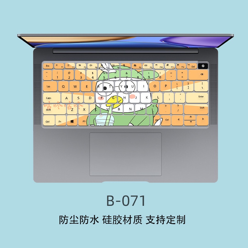 Film Pelindung Debu Keyboard Motif Kartun Bunga Untuk Huawei 2021 Honor magicbook V14 14.2 inch HGE-W56