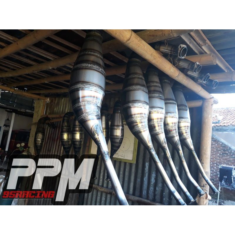 Gembung/perut knalpot ninja r rr dan ss