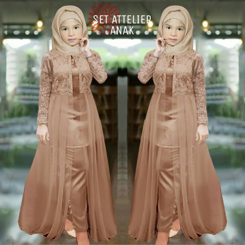 Baju Wanita Casual New Arrival 2022 Lebaran Terbaru Atasan Wanita Tunik Cewek / Stelan Tunik Attelie