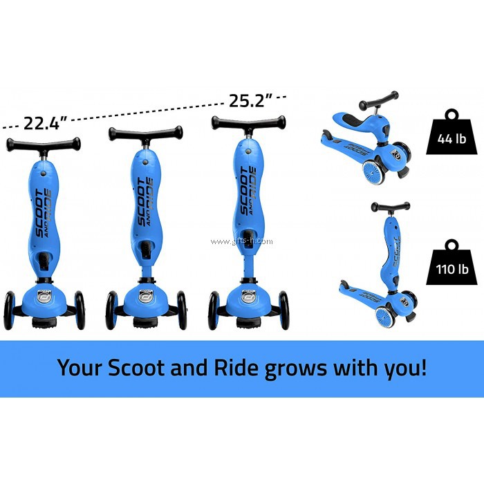 Scoot and Ride Highway Kick 1 Two-in-One Kickboard Scooter Bike Skuter Sepeda Anak Kado Bayi