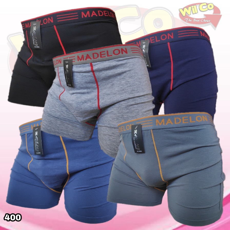 K400 - [Harga Per 1 Potong] JUMBO CELANA DALAM [BOXER] PRIA MADELON SIZE 3XL