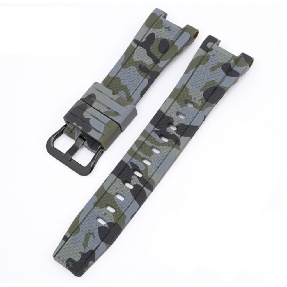 Tali Jam Strap Camoflauge Khusus Casio G-Shock Type GST-W300 S300 S110 S100G Bahan Rubber