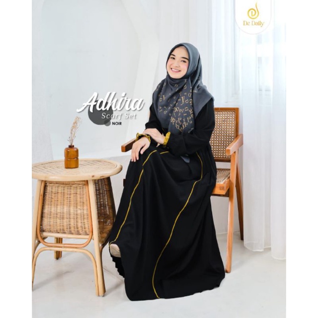 ADHIRA DRESS by De Daily ,  READY  Gamis Saja