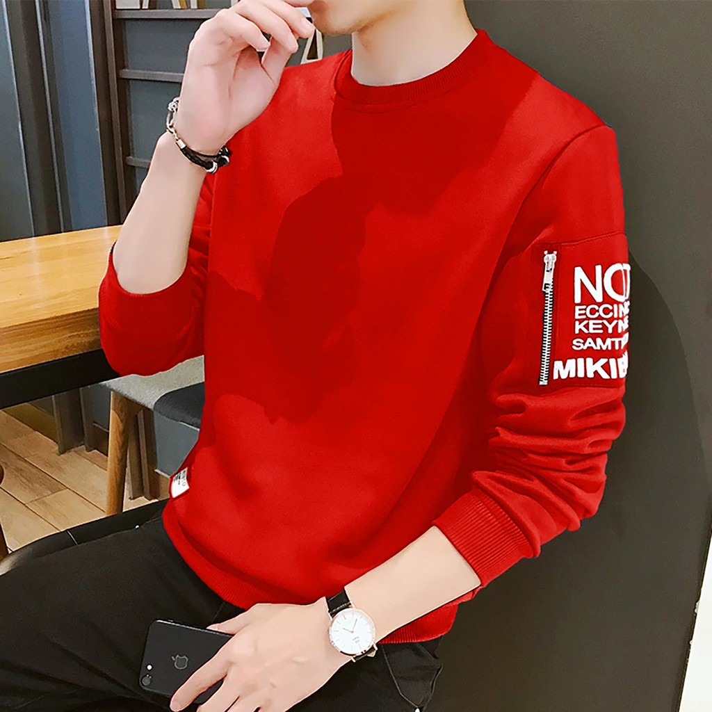 Baju Sweater Pria Lengan Panjang Casual Martin Ukuran M-XXL