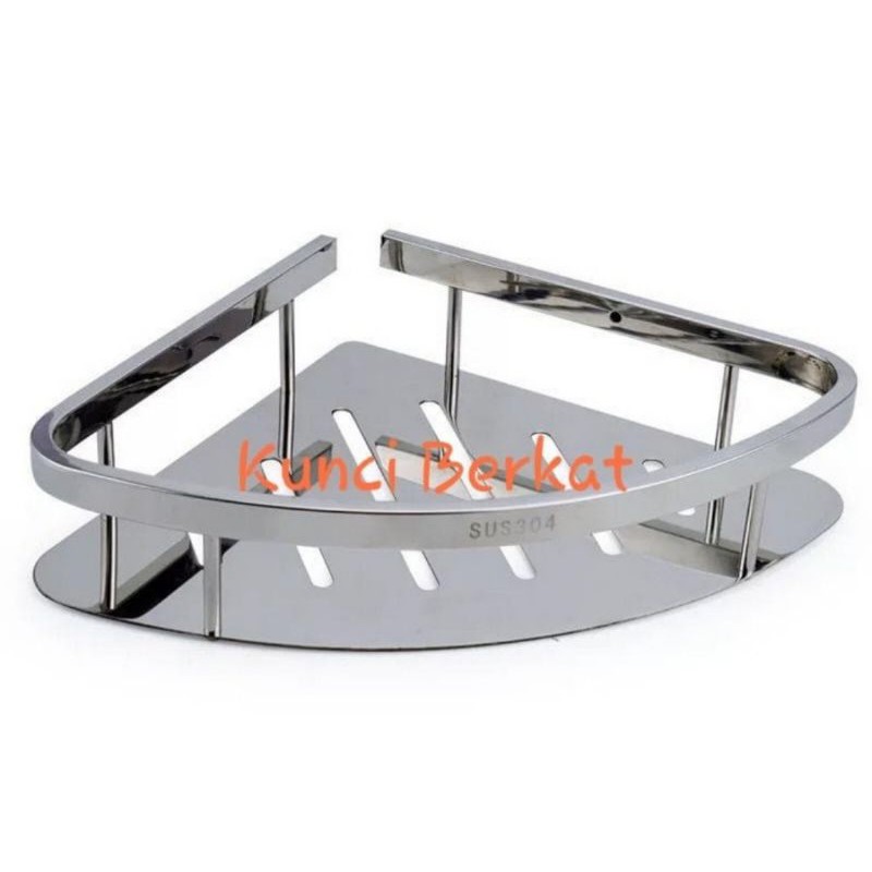 Rak sudut stainless/Accesories bath room/Aksesoris kamar mandi