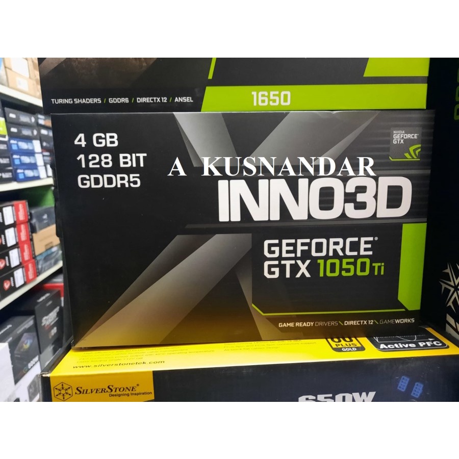 VGA INNO3D GeForce GTX 1050 Ti 4GB GDDR5 DUALFAN - GTX1050TI