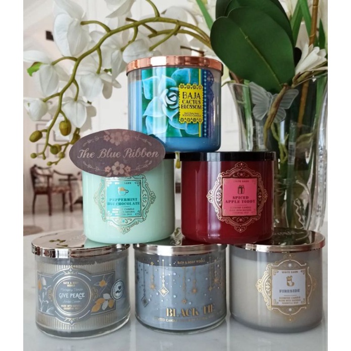 THEBLUERIBBON - BBW 3 WICK CANDLE / LILIN BBW / LILIN PENGHARUM RUANGAN / THREE WICK CANDLE