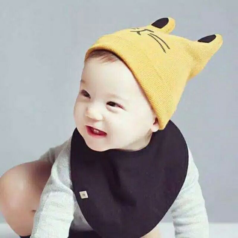 Topi bayi // Topi kupluk bayi Rajut