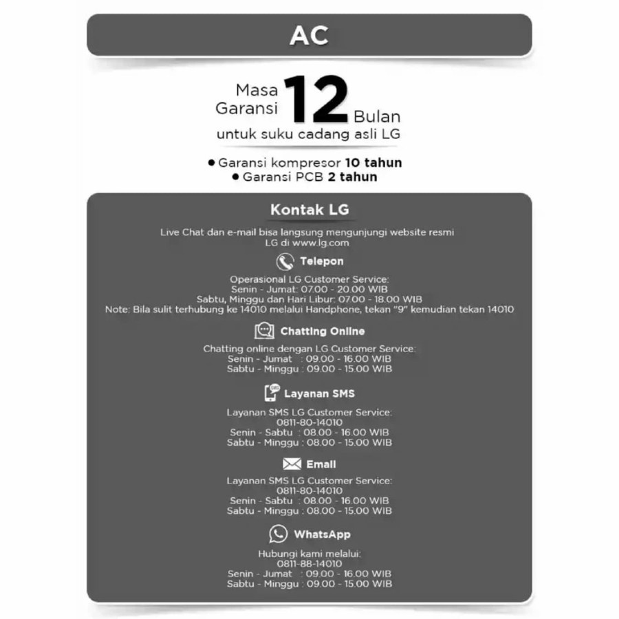 AC LG H07TN4 AC Split 3/4 PK Hercules Nova
