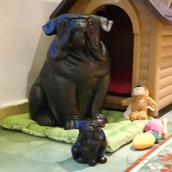 Leolle Patung Pajangan Anjing Bulldog Large Size
