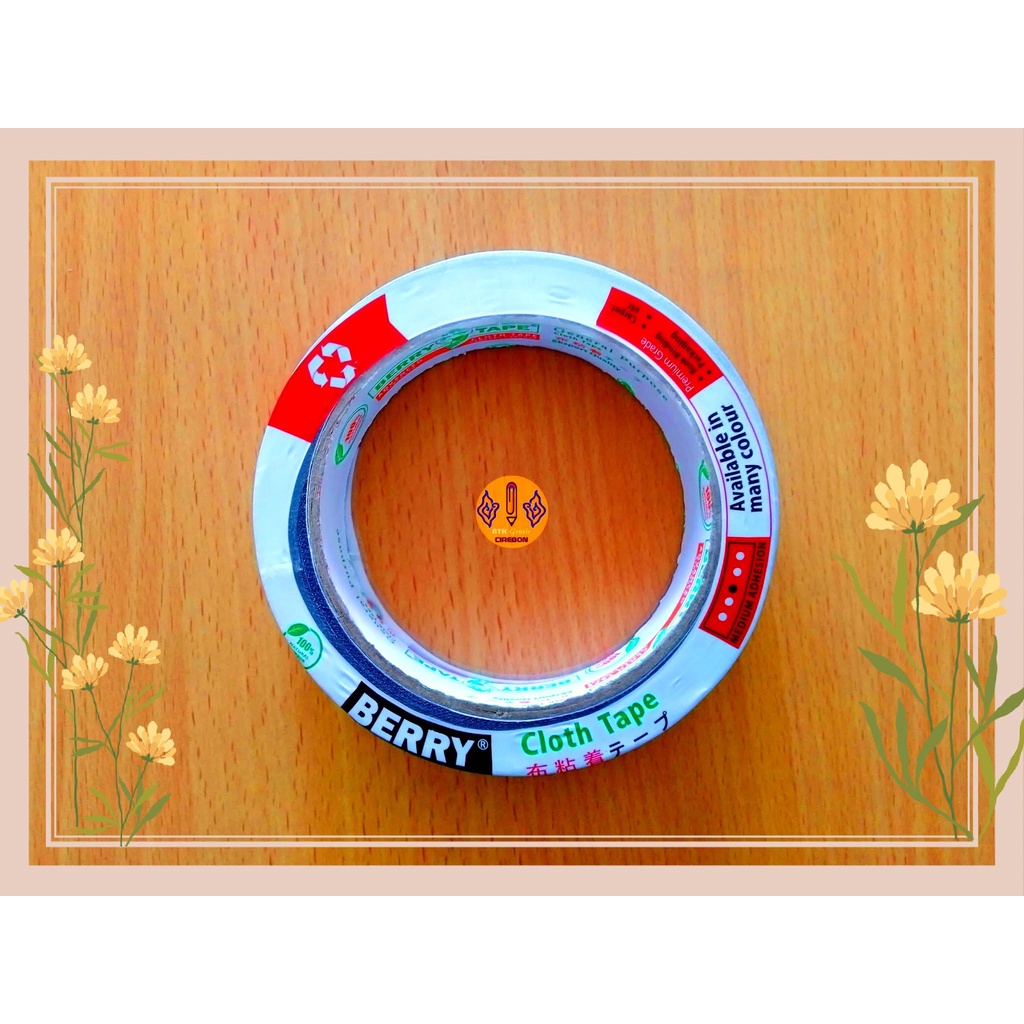 

Lakban Hitam 1” ( Inch ) Berry PB Linen Cloth Tape 24 mm x 12 m