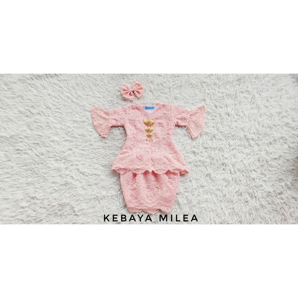 KEBAYA MILEA WARNA PEACH / KEBAYA BROKAT KEKINIAN