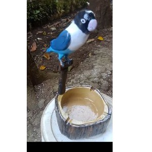 asbak rokok karakter burung Lovebird