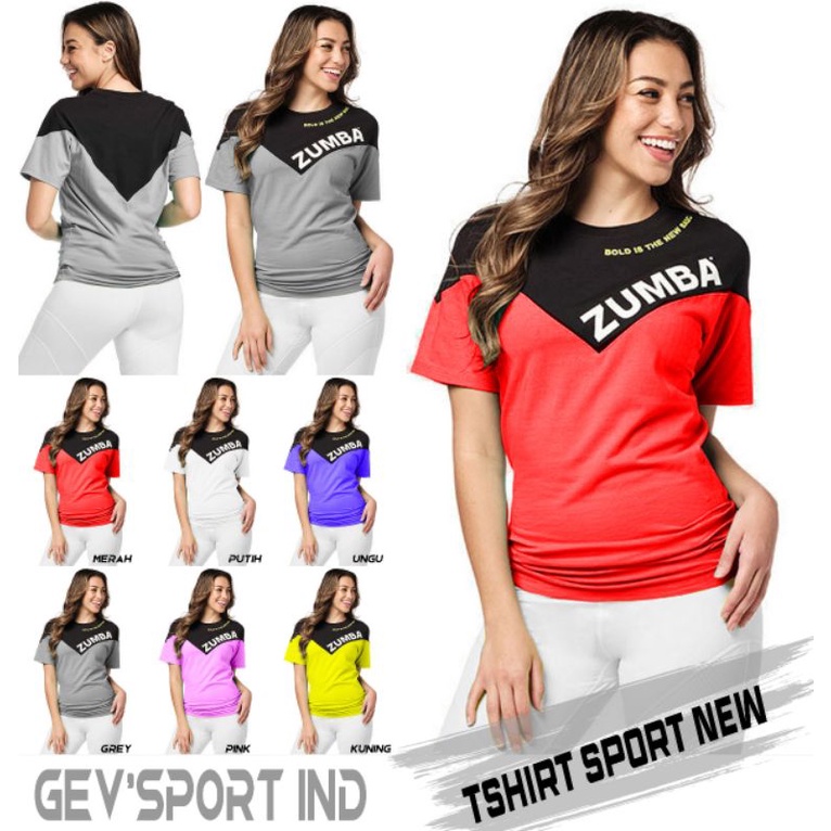 TS PARTY GEVSPORTWEAR SENAM ZUMBA BL AEROBIC / BAJU SENAM GEVSPORTWEAR