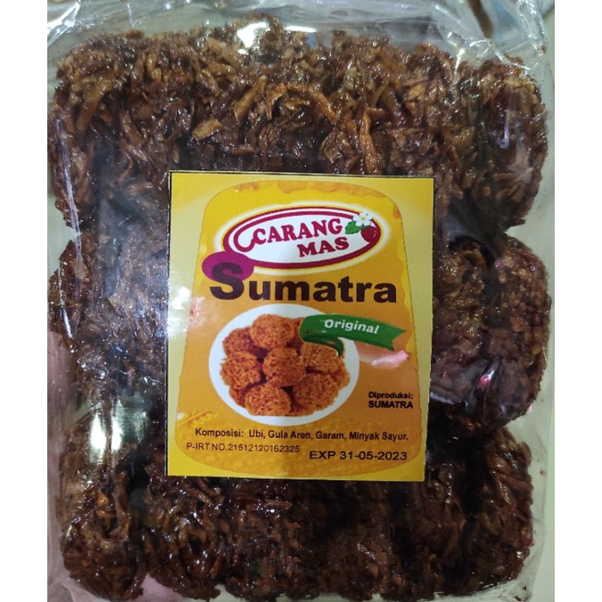

Kerupuk carang mas ubi sumatra Original renyah 300gr