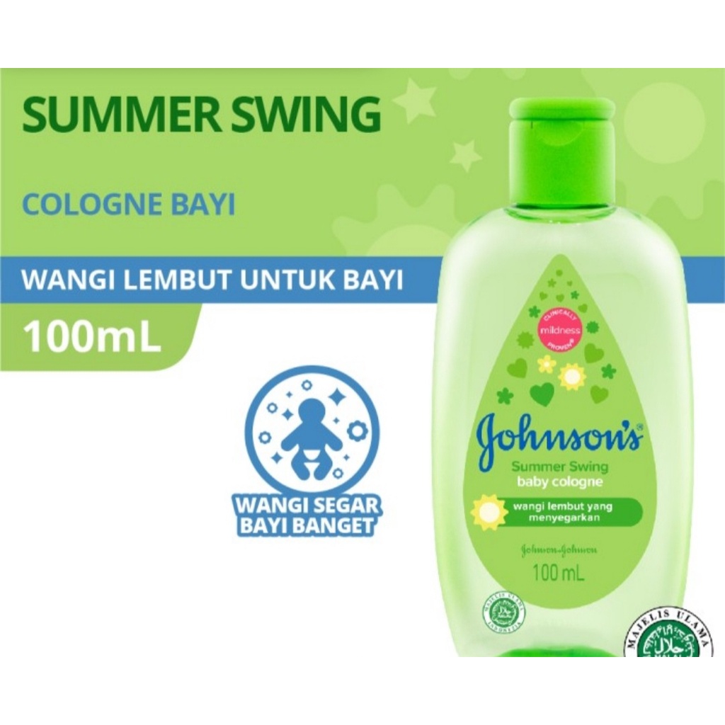 Johnsons baby cologne summer swing 100 ml HIJAU