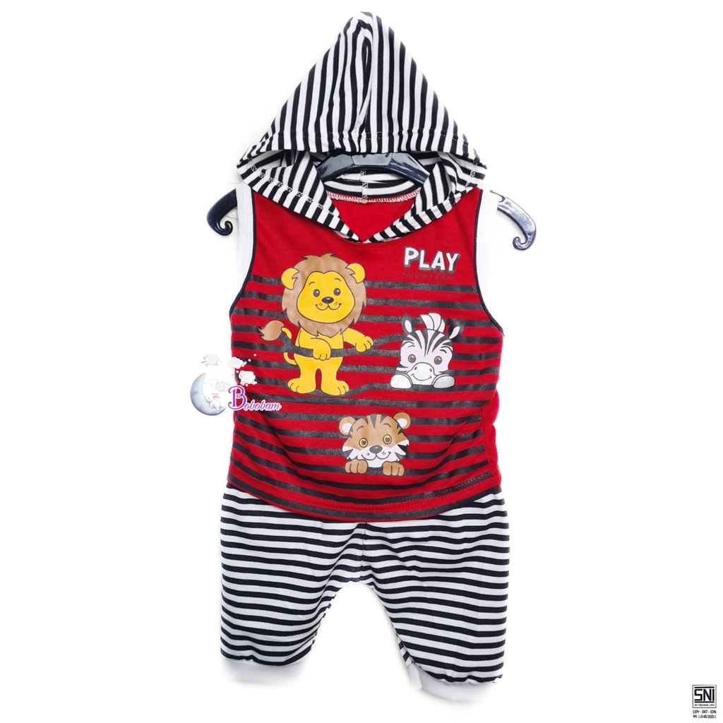 BAJU BAYI SINGLET TOPI HEWAN SETELAN ANAK LAKI-LAKI / SETELAN ANAK HARGA GROSIR