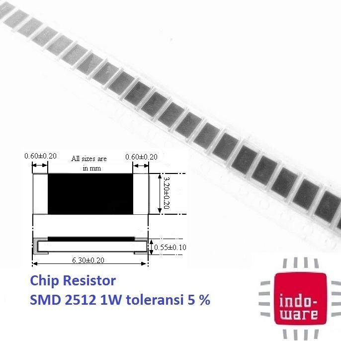 270R 270 R 270Ohm Code 271 Chip Resistor Smd 2512 Smd2512 1W 5% Inwer1040 Ayo Beli