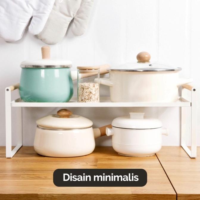 Rak Dapur Besi Storage Bumbu Portable Bawah Wastafel