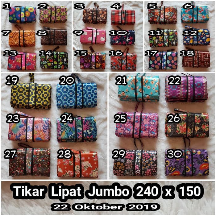 Tikar lipat Microsatin/ Tikar jumbo/ tikar plastik/ waterproof - PT89