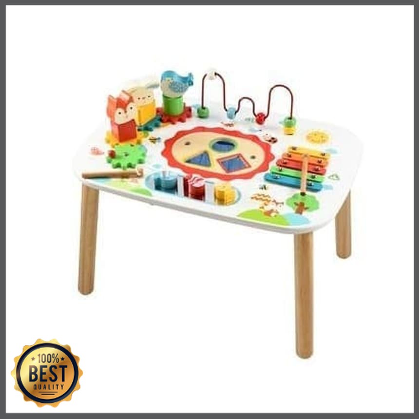 elc wooden train table