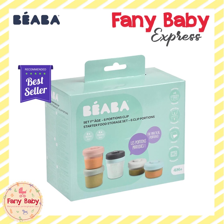 BEABA STARTER FOOD STORAGE SET 6