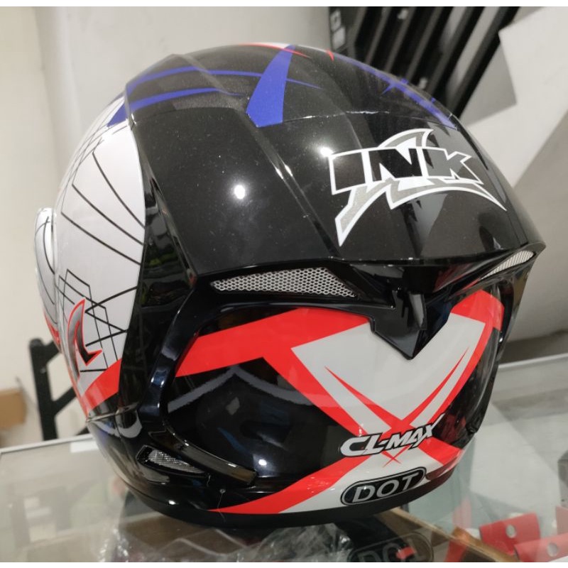 Helm INK CL Max #3 White/red/blue (ongkir termurah 2 kg)-2