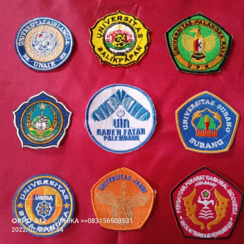 Bordir Logo Universitas