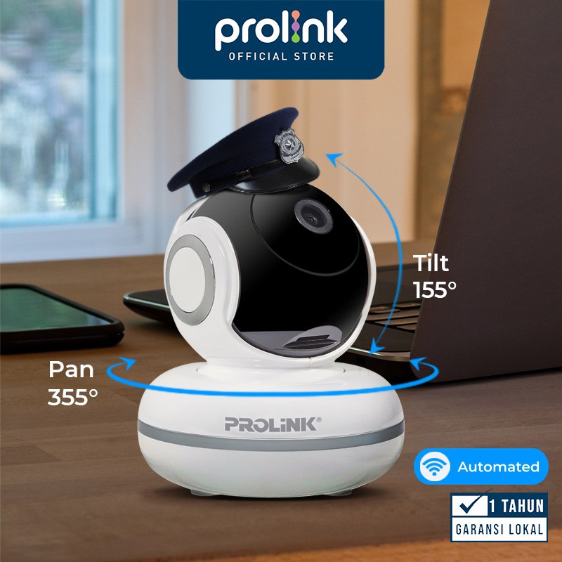 Kamera CCTV WIFI PROLiNK PIC3003WP Full HD 1080P Smart Wi-Fi Pan-Tilt IP Bardi PTZ CCTV