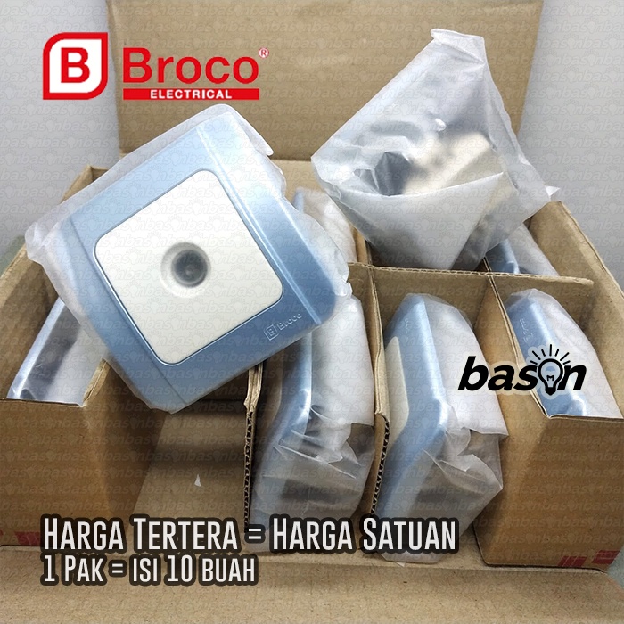 BROCO Galleo Blue / Biru G183 | Antenna Socket Outlet - Colokan TV