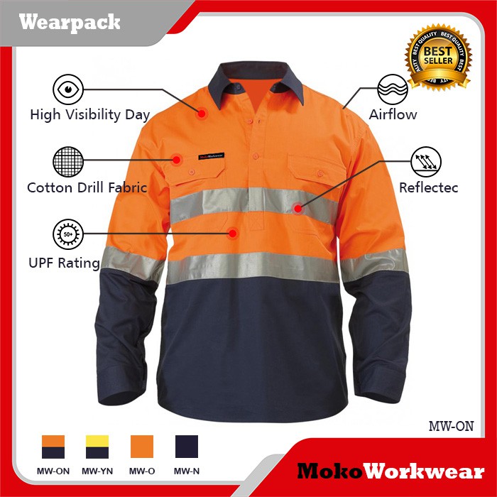 Wearpack Safety Coverall Overal Baju Seragam Kerja Bengkel Mekanik ...