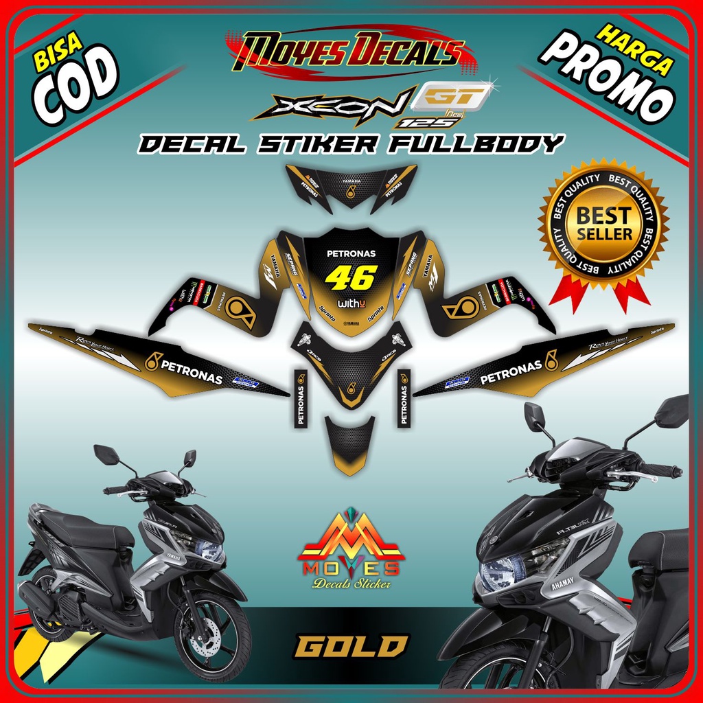 Decal Stiker full body- Decal stiker xeon gt 125 decal stiker xeon gt 125 petronas gold - spec C