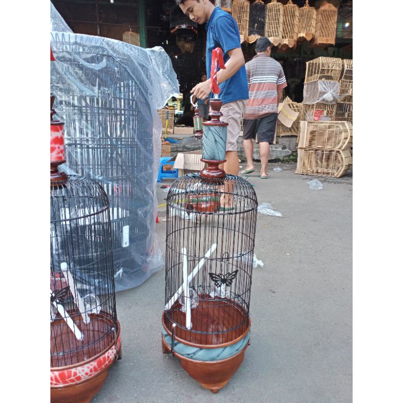 SANGKAR PLECI TEBOK [KAYU JATI]