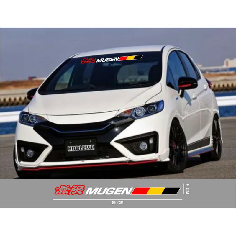 Sticker Mobil Mugen Power Cutting Stiker kaca Mobil Mugen Power Brio,Ayla,Agya,Avanza,xenia