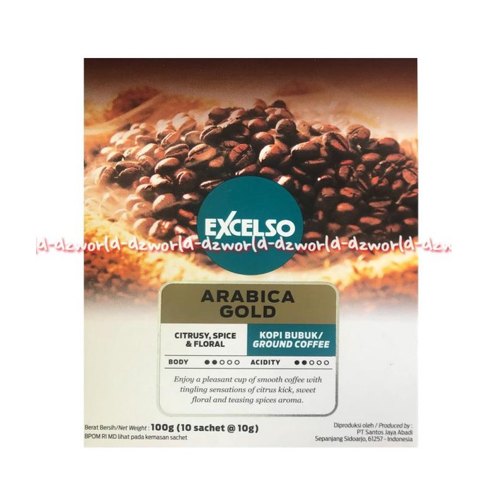 

Terbatas Excelso Arabica Gold Kopi Bubuk 10Sachet Ekselso Kopi Arabika Trendi