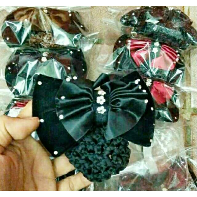 Jepit hairnet bagus tebal isi 6 pcs permata grosir.