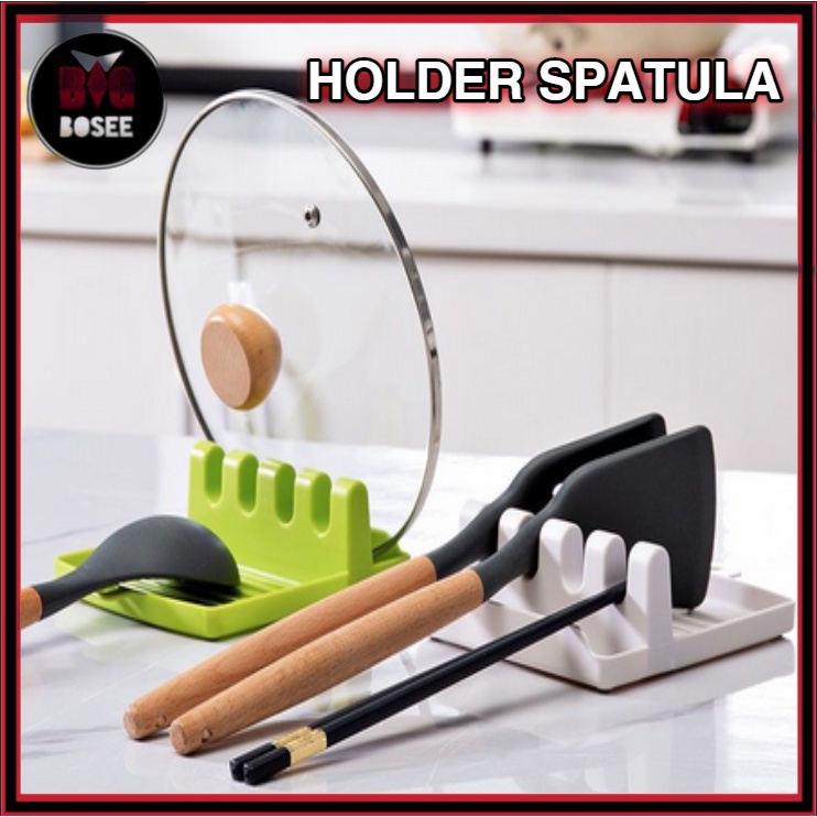 BB7 - Holder Spatula Rak Tatakan Alat Masak Tutupan Panci Sumpit Sendok