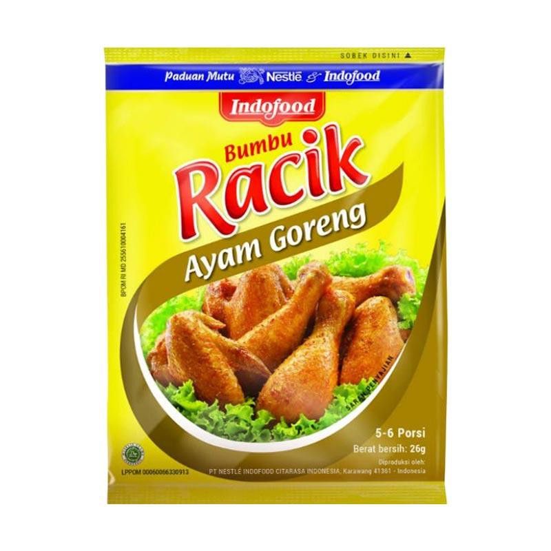 

Indofood Bumbu Racik Ayam Goreng 26gr Bumbu Racik Bumbu Masak instan Bumbu Dapur penambah rasa masakan penyedap rasa Royco Bumbu Komplit Ayam Goreng Bamboe Marinasi