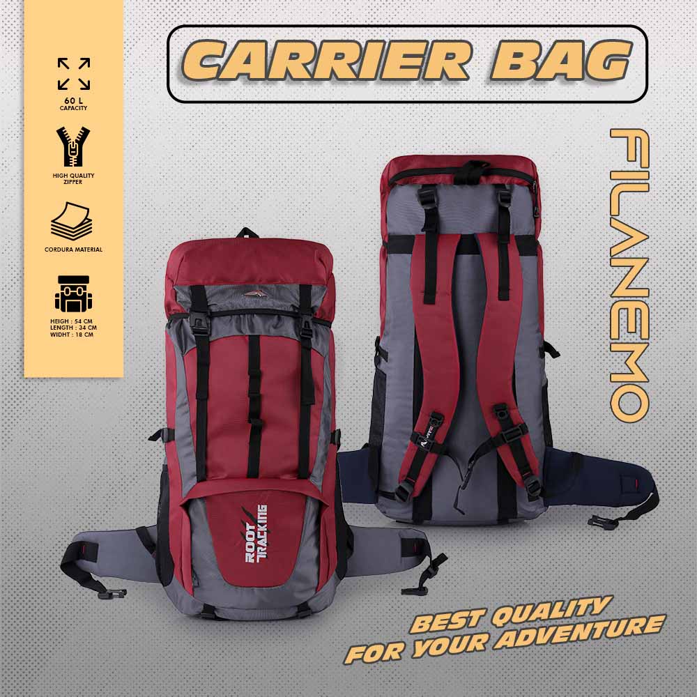 Tas Camping Gunung Carrier Keril Keren Berkualitas Terbaru Anti Air