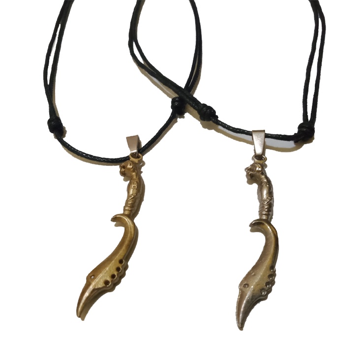 Kalung Kujang Bahan Kuningan