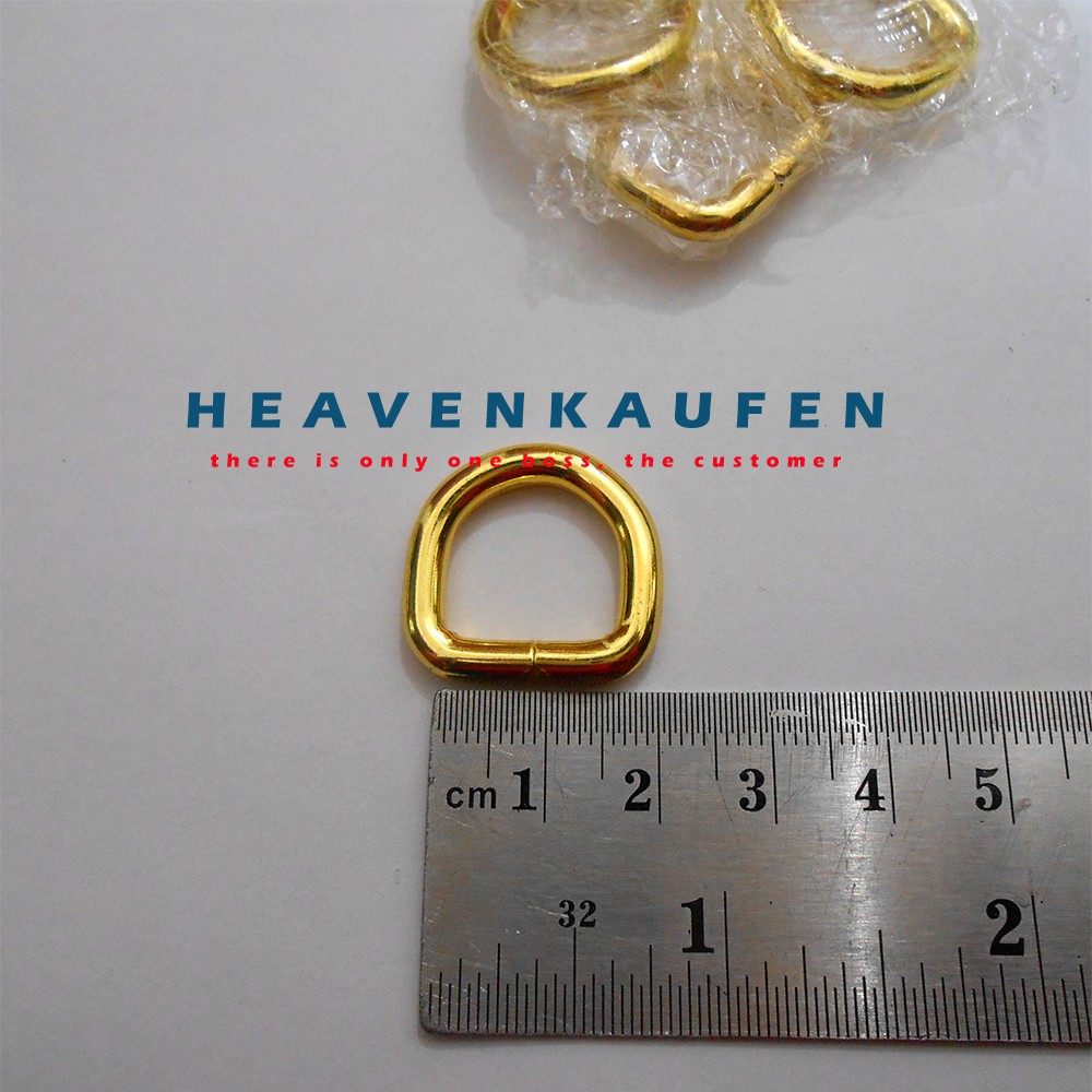 Ring D 1,5 cm Warna Gold Emas Kualitas Premium Untuk Tas/Clutch Dll