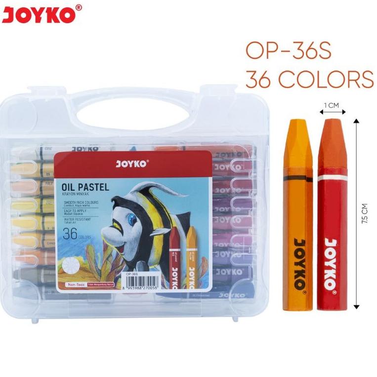

Crayon Joyko / Oil pastel Joyko 36 Warna / ( 1pak) (KODE 902)